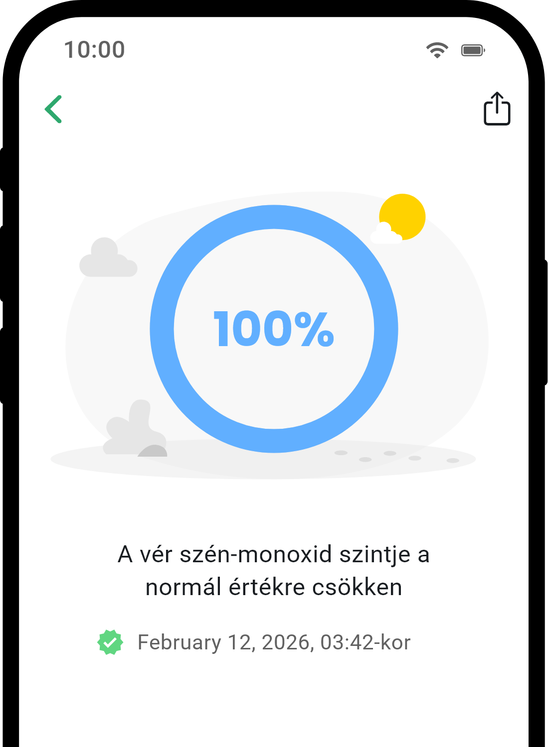 QuitNow app health detail screen