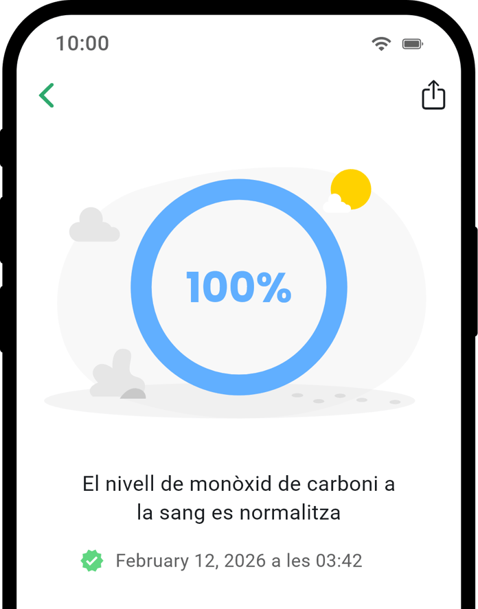 QuitNow app health detail screen