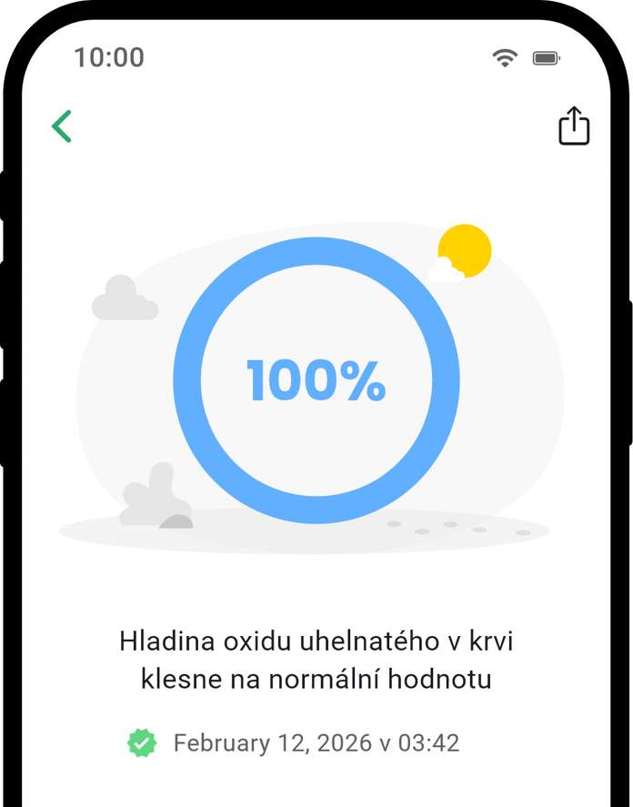 QuitNow app health detail screen