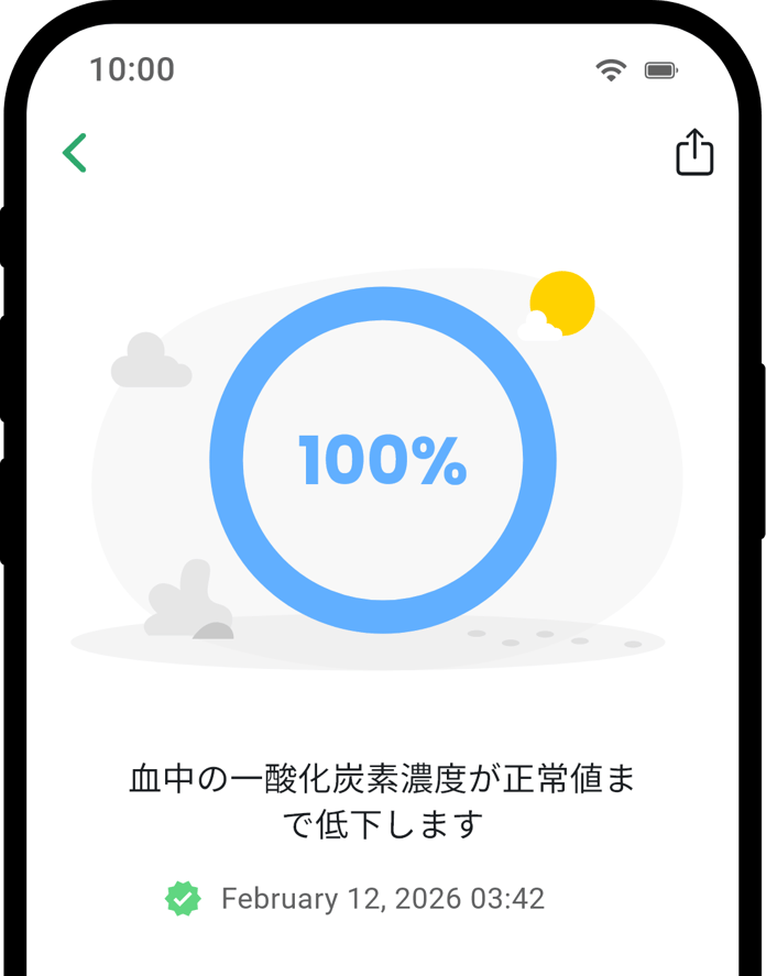 QuitNow app health detail screen