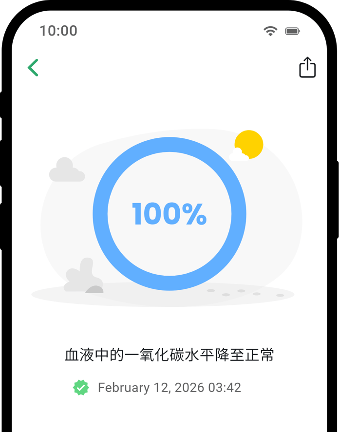 QuitNow app health detail screen