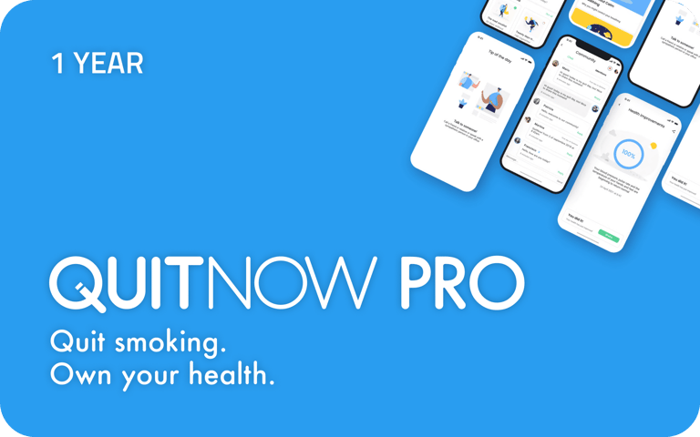 One-year QuitNow PRO gift card